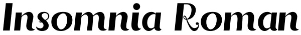 Insomnia Roman Font