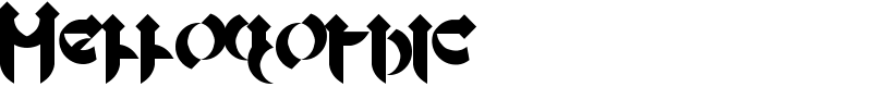 Mellogothic Font