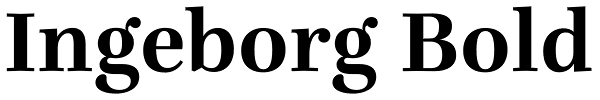 Ingeborg Bold Font