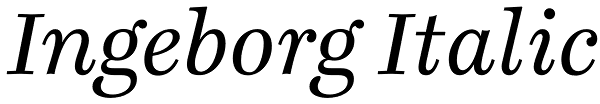 Ingeborg Italic Font