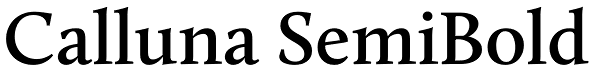 Calluna SemiBold Font