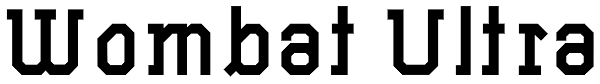 Wombat Ultra Font