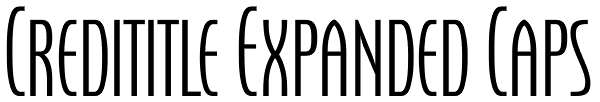 Credititle Expanded Caps Font