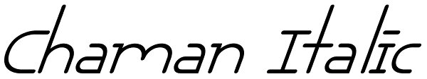 Chaman Italic Font