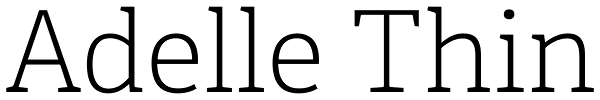 Adelle Thin Font