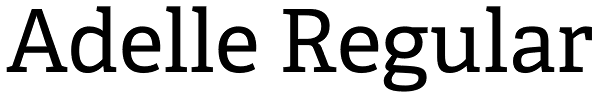 Adelle Regular Font