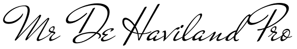 Mr De Haviland Pro Font