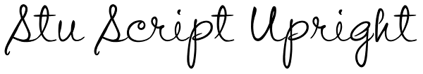 Stu Script Upright Font