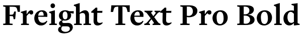 Freight Text Pro Bold Font