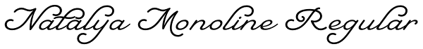 Natalya Monoline Regular Font