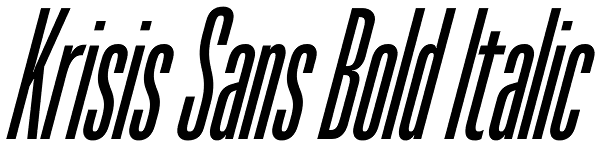 Krisis Sans Bold Italic Font