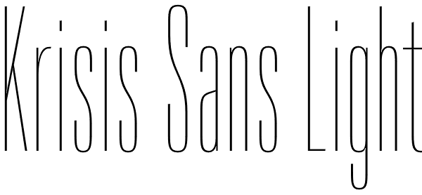 Krisis Sans Light Font