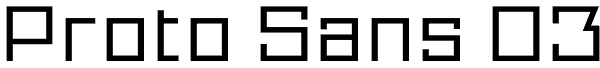 Proto Sans 03 Font