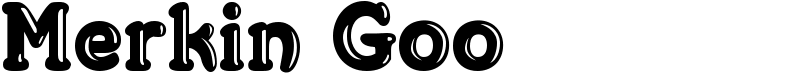 Merkin Goo Font