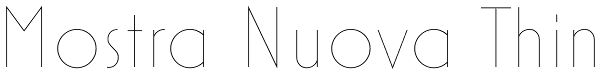 Mostra Nuova Thin Font