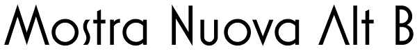 Mostra Nuova Alt B Font