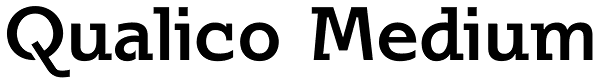 Qualico Medium Font