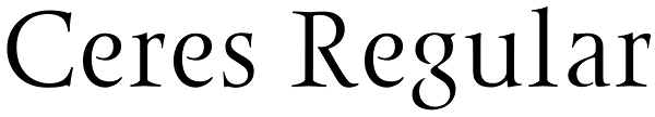 Ceres Regular Font