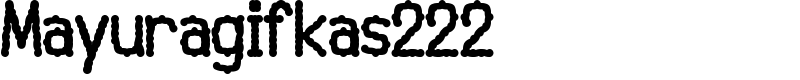 Mayuragifkas222 Font