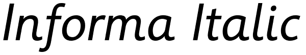 Informa Italic Font