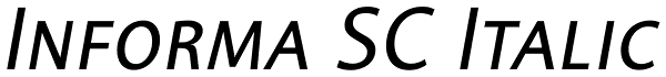 Informa SC Italic Font