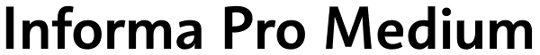 Informa Pro Medium Font