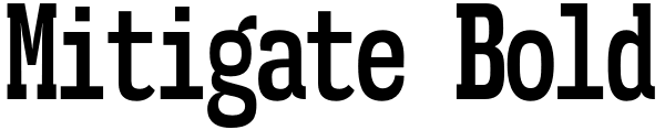 Mitigate Bold Font