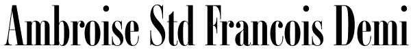 Ambroise Std Francois Demi Font