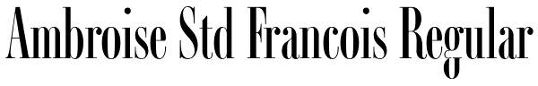 Ambroise Std Francois Regular Font