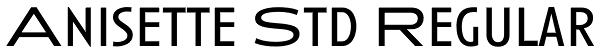 Anisette Std Regular Font