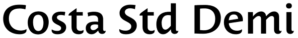 Costa Std Demi Font