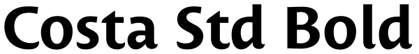 Costa Std Bold Font