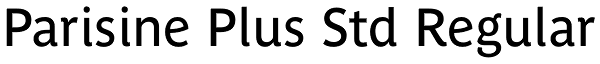 Parisine Plus Std Regular Font