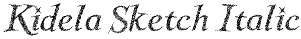 Kidela Sketch Italic Font