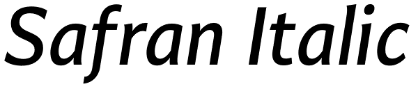 Safran Italic Font