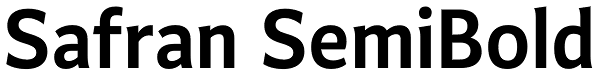 Safran SemiBold Font