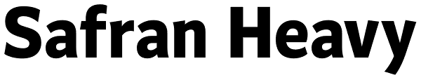 Safran Heavy Font