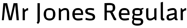 Mr Jones Regular Font