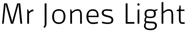 Mr Jones Light Font