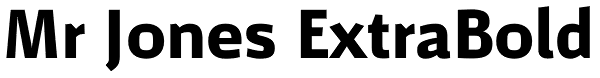 Mr Jones ExtraBold Font