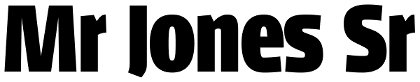 Mr Jones Sr Font