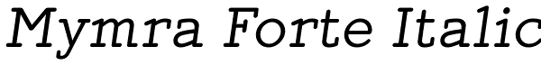 Mymra Forte Italic Font