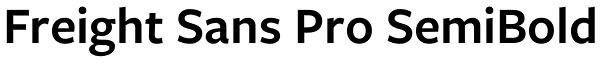 Freight Sans Pro SemiBold Font