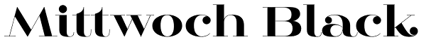 Mittwoch Black Font