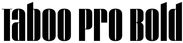 Taboo Pro Bold Font