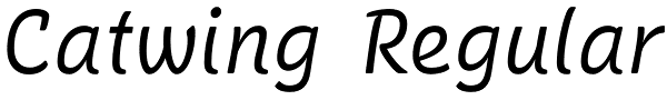 Catwing Regular Font