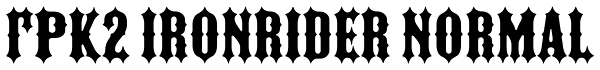 GRK2 Ironrider Normal Font