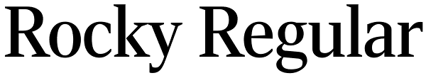 Rocky Regular Font