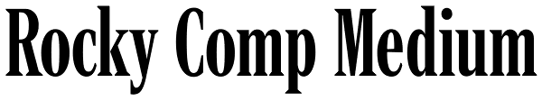 Rocky Comp Medium Font