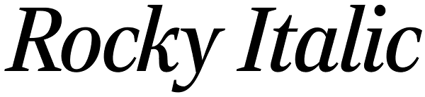 Rocky Italic Font